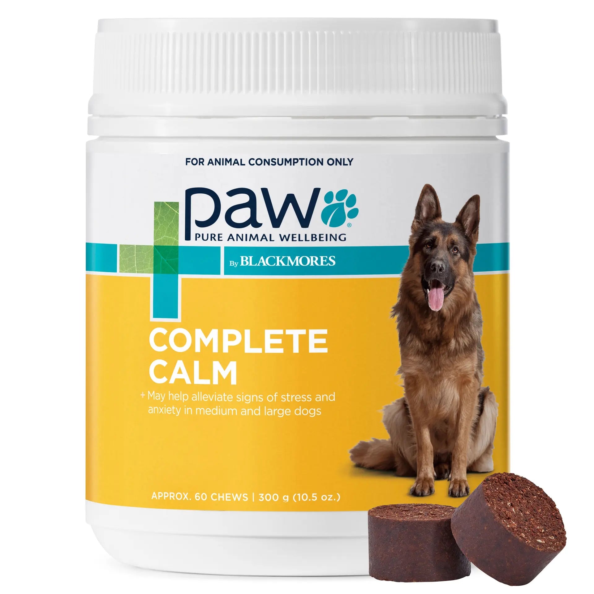PAW by Blackmores Complete Calm Multivitamins for Dogs | Helps Alleviate Signs of Stress & Anxiety |60 Chews