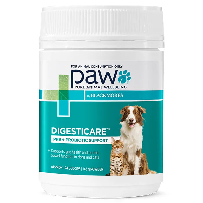 PAW by Blackmores Digesticare™ Probiotic Powder for Dogs and Cats | Supports Dog or Cat’s Gut Health |143g