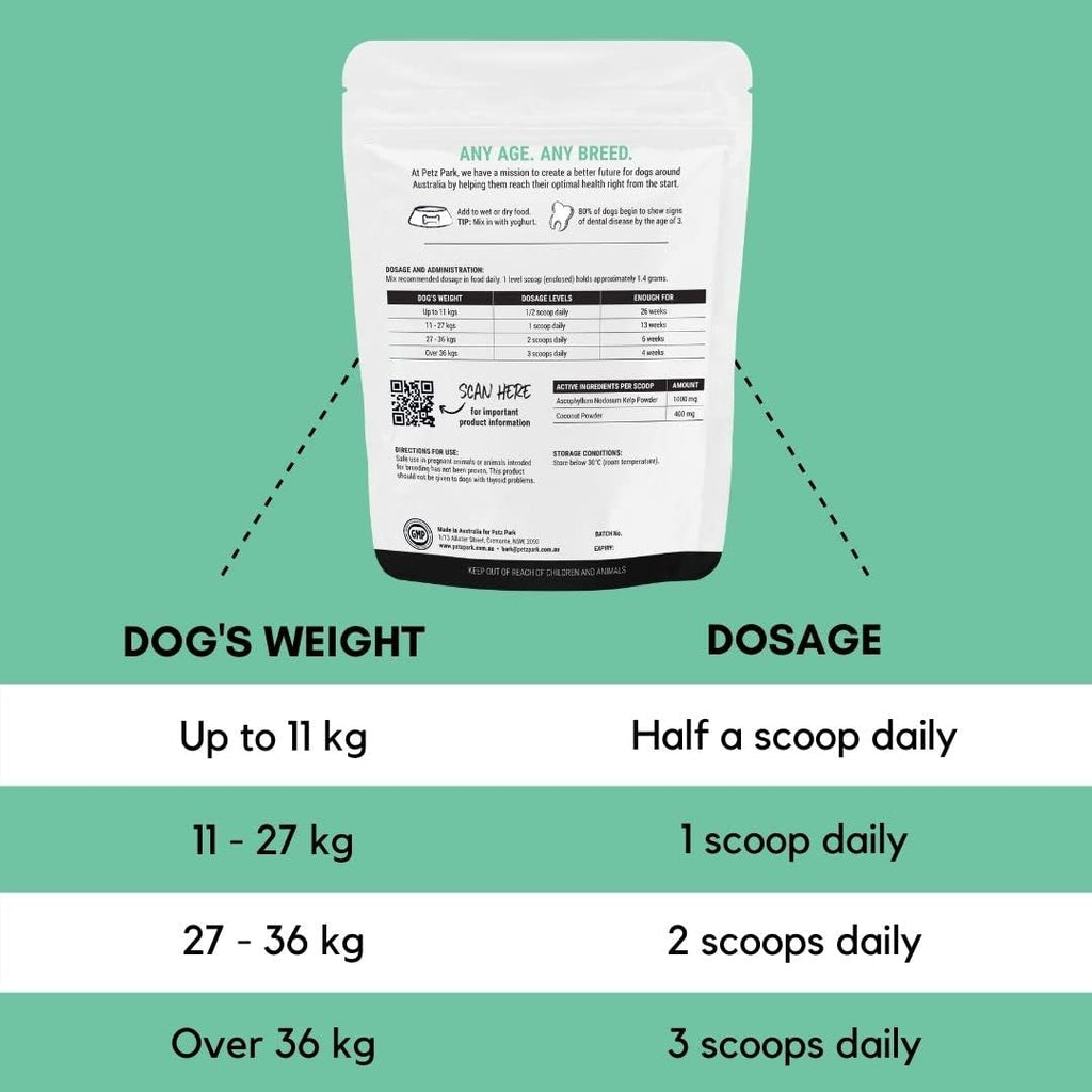Petz Park Plaque Control for Dogs - 90 Scoops