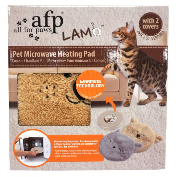 AFP Pet Microwave Heating Pad with 2 Covers