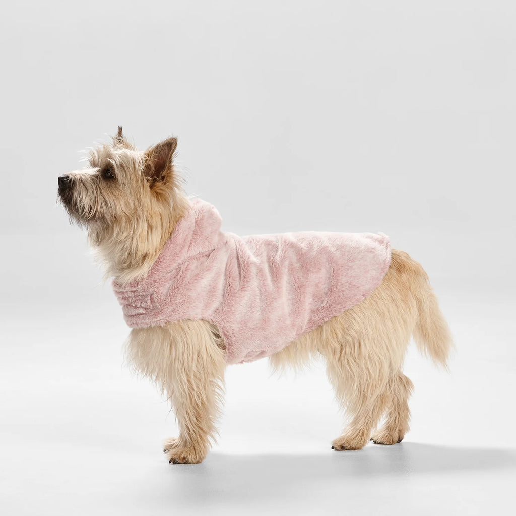 Snooza Wear – Faux Fur Hooded Coat – Pink
