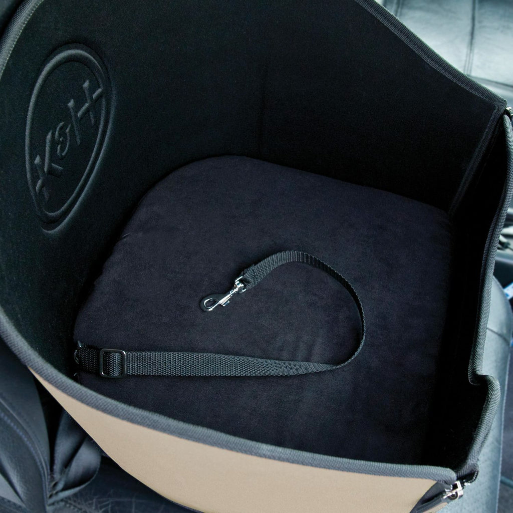 K & H Mod Safety Pet Car Booster Seat for Small to Medium Dogs up to 13kg - Grey