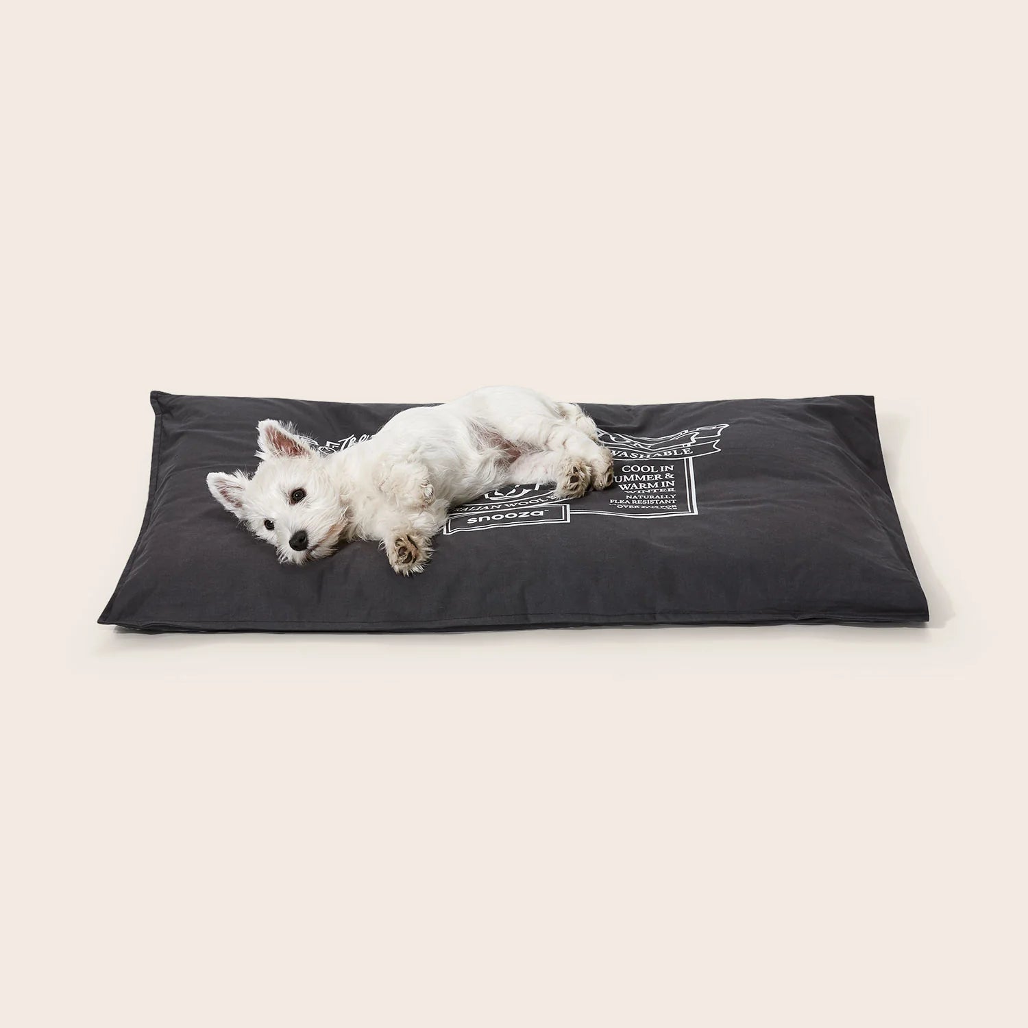 Organic Pet Futon- Charcoal