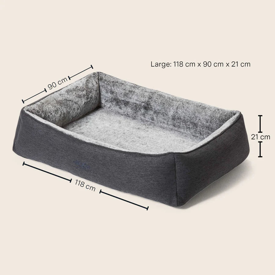 Ortho Snuggler Dog Bed, Chinchilla - Snooza