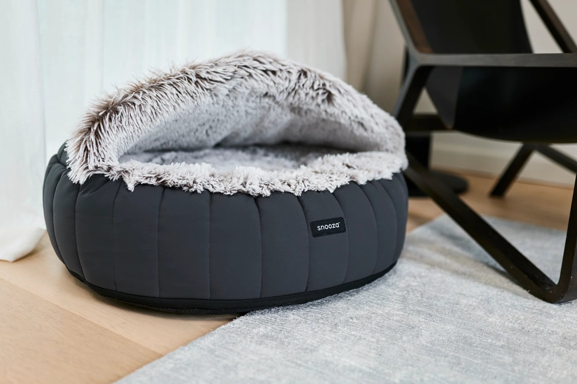 Snooza Hoodie Dream Cloud Dog Bed – Storm