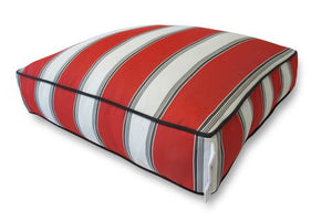 Red & White large stripes with small black stripes